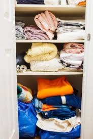 To maintain a fresh smell in a linen closet justine advises, leave a box of soap, scented candle or handkerchief sprayed with essential oil on each shelf. Linen Closet Refresh A Loved Life