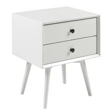 Saracina home classic mid century modern 3 drawer nightstand image source: Greenberg 2 Drawer Mid Century Modern Solid Wood Nightstand Saracina Home Target