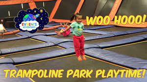 Factoring in the trampoline makes things really fun. Indoor Playground Trampoline Park Indoor Games And Activities Family Fun Play Center For Kids Thanks For Jo Kid Games Indoor Trampoline Park Family Fun Places