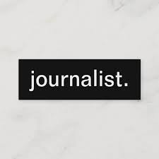 Journalist Business Card Zazzle Com In 2020 Journalist Business Card Size Character Aesthetic