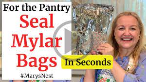 Maybe you would like to learn more about one of these? How To Seal Mylar Bags In Seconds For Long Term Food Storage Mary S Nest