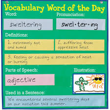 Vocabulary Word Of The Day Pocket Chart Vocabulary Words Vocabulary Words
