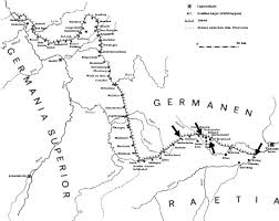 In bayern führt der raetische limes rund 117 km über land. Geographic Map Of The Obergermanisch Raetischer Limes Download Scientific Diagram