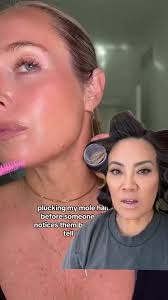 Plucking mole hairs will not give you skin cancer! Trimming those hairs  will not make them grow back thicker or faster either! #greenscreenvideo  #greenscreen