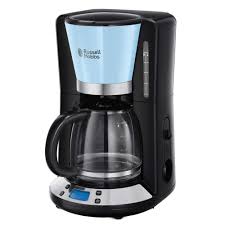 Russell Hobbs Inspire Cafetiere A Cafe Filtre Design Finition Elegantes En Inox Bleu Ciel Avec Des Touches D Acier Brillan Coffee Maker Coffee Glass Carafe