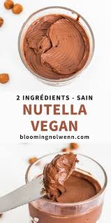 Nutella Maison Vegan 2 Ingredients Blooming Nolwenn Recette En 2020 Recette Nutella Maison Nutella Recette Recette