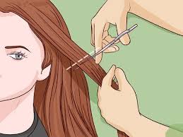 Get your hair cut in layers and straight, wispy bangs. 3 Ways To Cut A Girl S Hair Wikihow