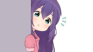 Anime character purple big eyes close up. Wallpaper Id 101388 Anime Manga Anime Girls Simple Background Minimalism Purple Hair Green Eyes