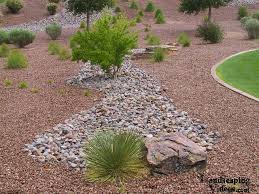 Xeriscaping Fake Desert River Bed Xeriscape Outdoor Gardens Desert Landscaping