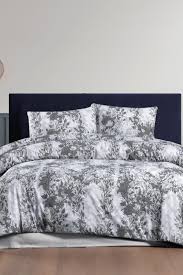 Taç Kristal Elisa Terry Cotton Çift Kişilik Nevresim Takımı Gri Fiyatı