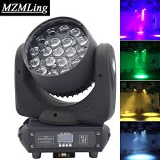 19x15w Led Rgbw Wash Zoom Light Dmx512 Moving Head Light Professional Dj Bar Party Show Stage Light Led Stage Commercial Lighting Stage Lighting Led Lights