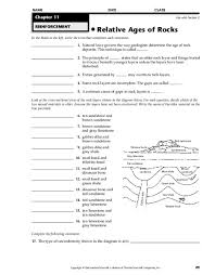 There are both multiple choice and short answer questions. Relative Ages Of Rocks Worksheet For 7th 12th Grade Lesson Planet