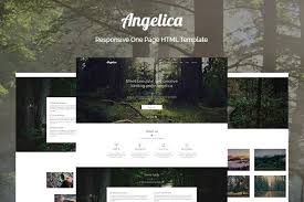 Angelica One Page Html Template Css Templates Html Templates Templates