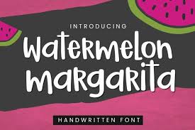 If letters are touching or connected, use image editing software to disconnect them. Watermelon Margarita Smooth Handwritten Crafter Font 209574 Handwritten Font Bundles