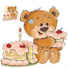 Vector Illustration Of A Brown Teddy Bear Sweet Funny Teddy Bear Bear Cartoon Brown Teddy Bear