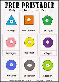 Polygons Printables And Activity Ideas Printable Math Games High School Math Classroom Homeschool Math