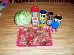 Also cut a head of cabbage into chunks. Cabbage And Smoked Neck Bones
