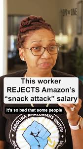 Full-time Amazon workers forced to live in the parking lot because Amazon  offers "snack-attacks" instead of raises. Monique Ingram, an Amazon  warehouse worker at RDU1 in Garner, NC is tired of the ...