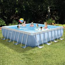 Large 16 X16 X48 Square Above Ground Backyard Swimming Pool Set W Filter Pump Above Ground Pool Above Ground Swimming Pools In Ground Pools