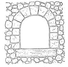 Stone Window Arch Magnolia Stamps Pattern Coloring Pages Coloring Pages