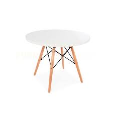 Kids Mid Century Modern Round Top Dsw Wood Legs Dining Play Table Eames Style White Top Kids Table Fsworldwide Kids Dining Table Eames Table Kids Dining