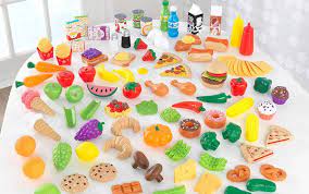 Goldoro kitchen set for kids, play kitchen fun with friends kitchen,toy kitchen set with ice maker,removable sink,telephone, utensils gilobaby kitchen pretend play toys cookware playset, kitchen accessories cooking pots and pans set, cutting food vegetable, fruit and. Children S Kitchen Shop Children S Play Kitchen Set Reviews Play Food Set Pretend Play Food Play Food