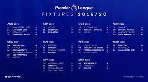 Chelsea fixtures, schedule, match results and the latest standings. Chelsea Fc On Twitter Our 2019 20 Premierleague Fixtures