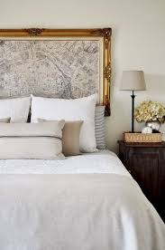 That picture comes form a bedding catalog, and other pictures in the catalog show a footboard. Map As Headboard Creative Bedroom Home Decor Decor Interior Design