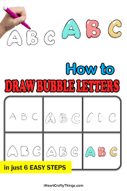 These shapes indicate a reflection on the bubble's surface. Bubble Letters Drawing How To Draw Bubble Letters Step By Step