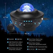 Im gegensatz zu den oberhalb beschriebenen sternenhimmel lampen sorgt ein led projektor für. Beleuchtung Wasserwelle Led Sterne Lampe Bluetooth Neu Sternenhimmel Projektor Nachtlicht Mobel Wohnen Blog Vr Com Br