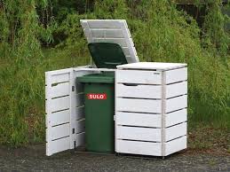 2er Mulltonnenbox Holz 120 Liter Mulltonnenbox Holz