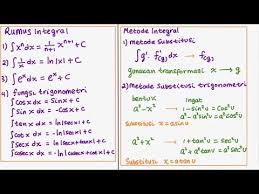 Maybe you would like to learn more about one of these? M202 Kalkulus Rumus Integral Dan Metode Integral Part B Metode Substitusi Trigonometri Youtube