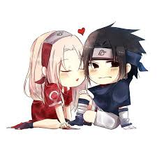 Haruno Sakura Uchiha Sasuke Sasuke X Sakura Naruto Anime Chibi Sakura And Sasuke Sasusaku