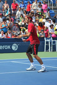 Happy birthday to the man. Seventeen Times Grand Slam Champion Roger Federer Practices For Us Open At Billie Jean King National Tennis Cente Editorial Stock Image Image Of Match Overhead 29785439