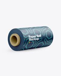 Download Matte Paper Roll Mockup In Packaging Mockups On Yellow Images Object Mockups PSD Mockup Templates