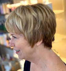 Keep this style full of volume by scrunching a volumizing, texturizing spray into your hair. 50 Wonderful Short Haircuts For Women Over 60 Hair Adviser