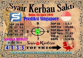Syair Kerbau Sakti Singapore Rabu 03 04 2019 3 Kerbau Minggu Pin