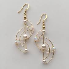 Unique Wire Art Sculpture Woven Earring We Hand Make All Our Jewelry Due To High Volume Of Orders Pleas Wire Jewelry Designs Wire Work Jewelry Work Jewelry