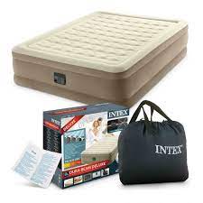 intex 64428 luxus queen 203x152x46 cm elektirikli sisme yatak bej bej queen tech