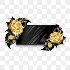 Black Gold Fine To Textured Floral Border Black Gold Texture Frame Png Transparent Clipart Image And Psd File For Free Download Gold Circle Frames Gold Clipart Floral Border