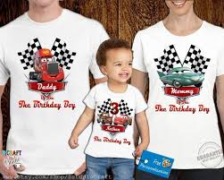Birthday Party Cars T Shirt Design For Family Disney Car Birthday Shirt For Family Personalized Birthday Car Shirt Birth Cumpleanos De Motivo De Disney Cars Fiesta De Coche Fiestas De Cumpleanos De Autos