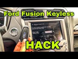 Maybe you would like to learn more about one of these? 2017 2020 Ford Fusion Keyless Entry Code Ford Fusion Keyless Code Location Where Is Me Keyless Youtube