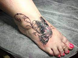 Foot Tattoo Butterfly Butterfly Tattoo Pinterest Butterfly Tattoo Yellow Butterfly Tattoo Tattoos