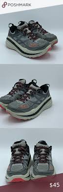 Hoka One One Stinson 3 Atr Trail Running Sz 7 5 M Hoka One One Stinson 3 Atr Trail Running Shoes Gray Pink In 2020 Running Shoes Grey Trail Running Shoes Running Shoes