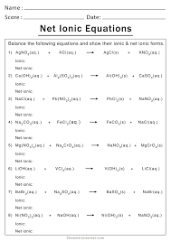 Cellular respiration review worksheet answer key from cellular respiration worksheet answer key , image source: Net Ionic Equation Worksheets Chemistry Learner