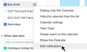 Changing Or Turning Off Notifications For Events In Google Calendar Division Of Information Technology