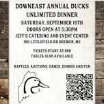 Downeast Ducks Unlimited Annual Fundraiser and Dinner