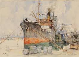 Georges Rose Le Port De Toulon 1938 Aquarelle Signee En Bas A Comment Peindre Toulon Vente Aux Encheres