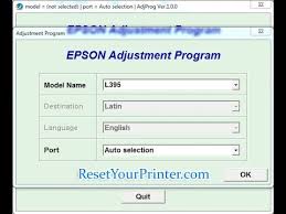 For products in warranty, please contact technical support. Reset Epson L395 Epson L395 Adjustment Program Epson