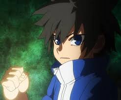 This Boy With Black Hair And Blue Eyes Appears In The First And Last Intros Of Beyblade Burst Chouzetsu Turbo Black Hair Boy Black Hair Blue Eyes Black Hair
